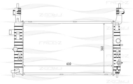 FREE-Z KK0168 радиатор Opel Meriva 03>