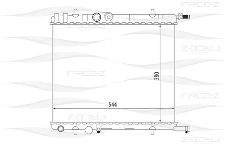 FREE-Z KK0173 радиатор PSA Berlingo C4XsaraPicasso 96>