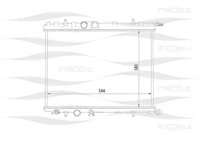FREE-Z KK0174 радиатор PSA Berlingo Xsara 99>