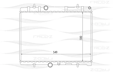 FREE-Z KK0176 радиатор PSA Berlingo C4C5 04>