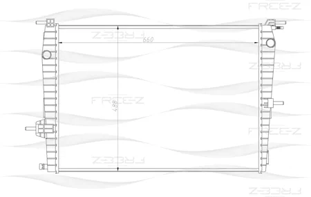 FREE-Z KK0178 радиатор Renault Fluence Megane 08>