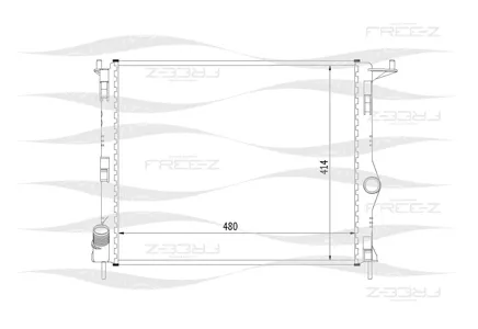 FREE-Z KK0179 радиатор  Renault  Duster Logan Sandero 08>