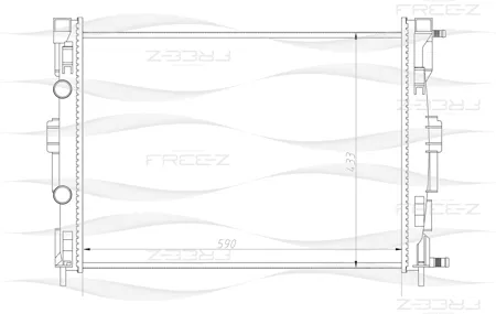 FREE-Z KK0182 радиатор  Renault  Megane 03>