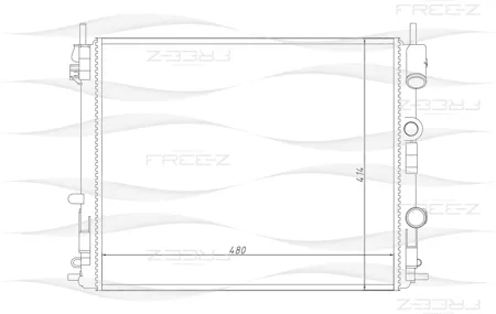 FREE-Z KK0183 радиатор Renault Logan Clio 00>