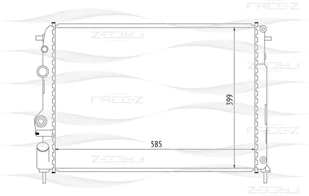 FREE-Z KK0185 радиатор Renault Megane 95>