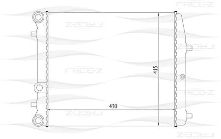 FREE-Z KK0189 радиатор Skoda Fabia 99>