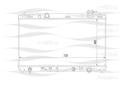 FREE-Z KK0193 радиатор Toyota Camry 06>
