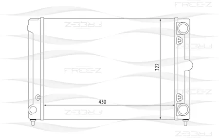 FREE-Z KK0198 радиатор VW Passat 88>