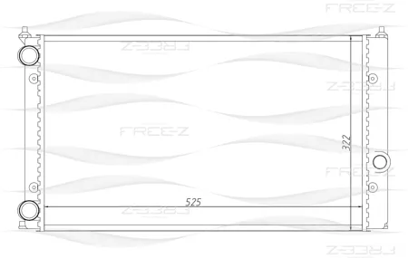 FREE-Z KK0201 радиатор VW Golf Vento 91>