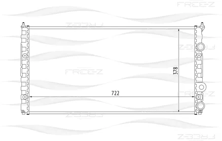 FREE-Z KK0205 радиатор VW Passat 88>