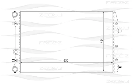 FREE-Z KK0206 радиатор VW Polo 01>
