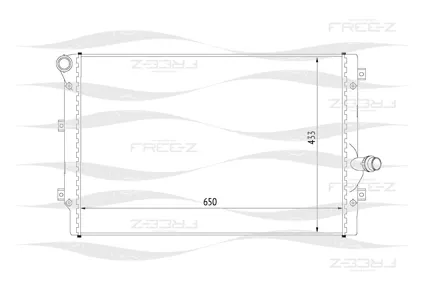FREE-Z KK0210 радиатор Audi A3 03>
