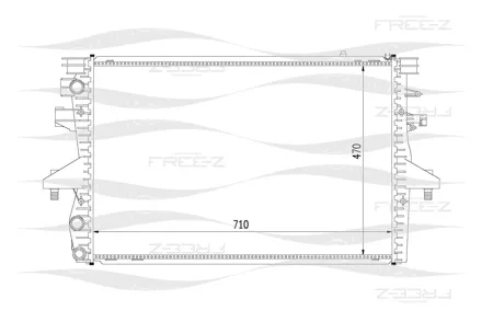 FREE-Z KK0211 радиатор VW TranSporter 03>
