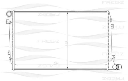 FREE-Z KK0212 радиатор Audi A3 03>