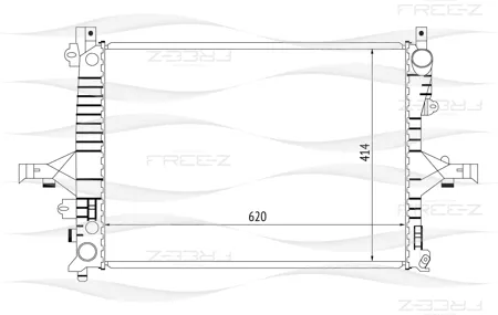 FREE-Z KK0214 Радиатор охлаждения Volvo S60S80C70V70XC70 97>