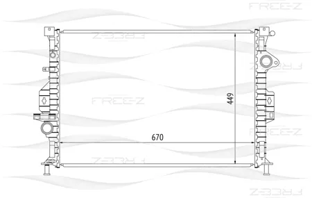 FREE-Z KK0215 радиатор Ford Focus C-Max Mondeo Galaxy C-Max 06>