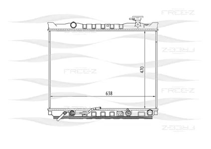 FREE-Z KK0221 радиатор Kia Sorento 06>
