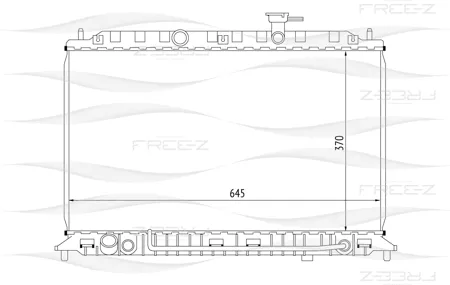 FREE-Z KK0222 Радиатор Kia Rio 05- 1.41.6 MT охлаждения