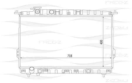 FREE-Z KK0227 радиатор Hyundai Sonata 98>