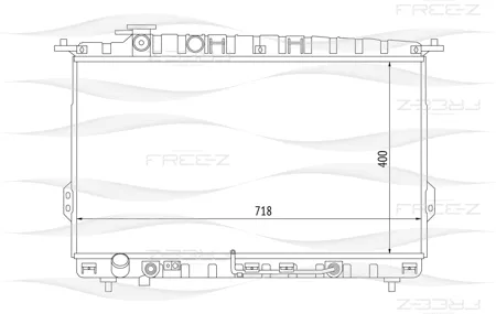 FREE-Z KK0228 радиатор Hyundai Sonata 98>