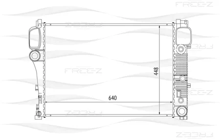 FREE-Z KK0231 радиатор Mercedes W221 05>