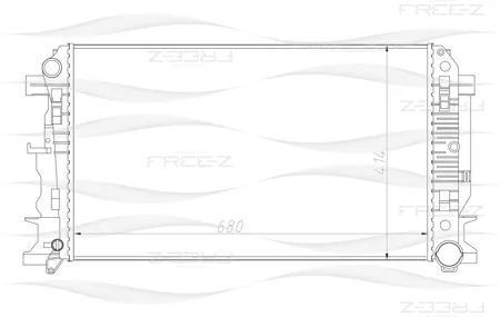 FREE-Z KK0232 радиатор Mercedes Sprinter 06>