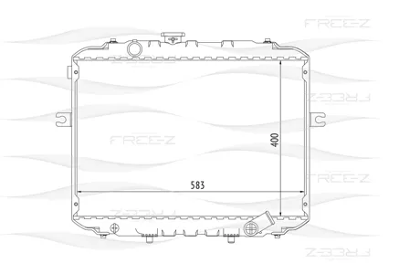 FREE-Z KK0235 радиатор Hyundai H-100Porter 96>