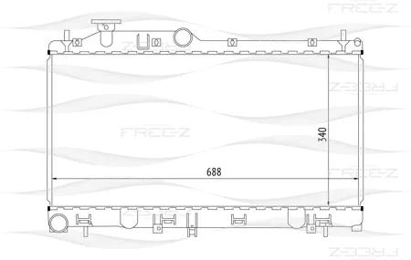 FREE-Z KK0237 радиатор Subaru Legacy 03>