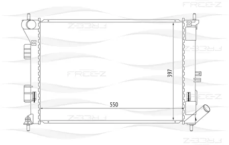 FREE-Z KK0254 Радиатор охлаждения