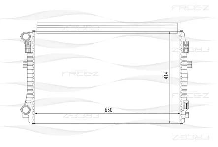 FREE-Z KK0262 Радиатор Audi A3 Golf 7 Octavia (12- ) 1.2T1.4T1.6TD2.0TD MT паяный