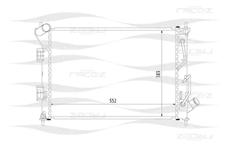 FREE-Z KK0266 Радиатор охлаждения