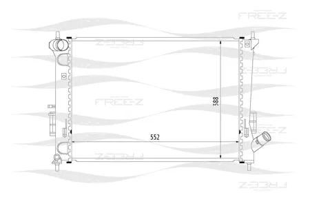 FREE-Z KK0268 Радиатор охлаждения