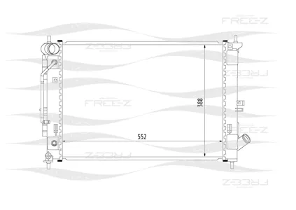 FREE-Z KK0270 Радиатор охлаждения