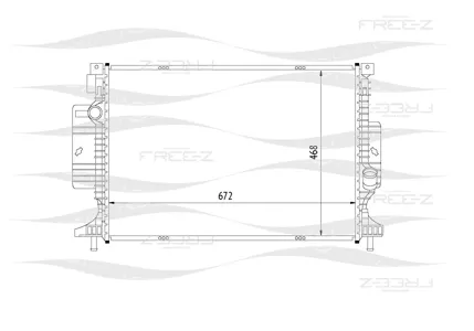 FREE-Z KK0281 Радиатор охлаждения