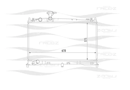 FREE-Z KK0283 Радиатор охлаждения