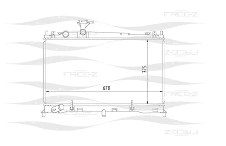 FREE-Z KK0284 Радиатор охлаждения