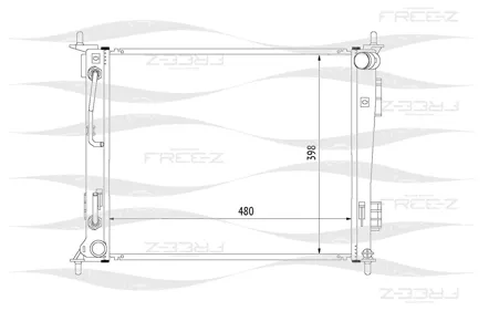 FREE-Z KK0286 Радиатор охлаждения