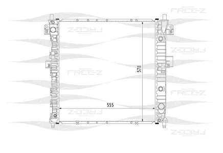 FREE-Z KK0289 Радиатор охлаждения