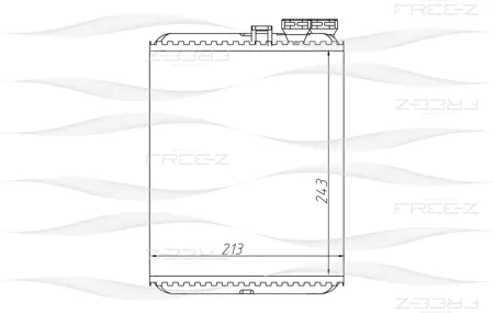 FREE-Z KW0247 Радиатор отопителя Volvo S60S70V70S80 98>