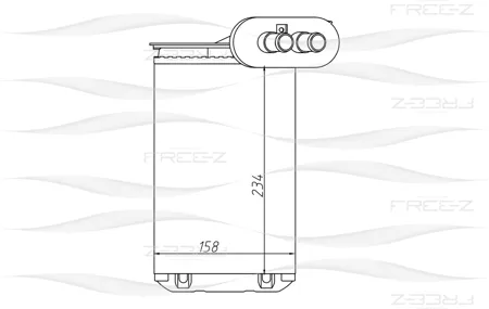 FREE-Z KW0249 Радиатор отопителя Audi A3TT 96>