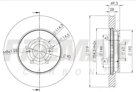 FREMAX BD4400 Тормозной диск