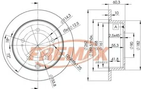 FREMAX BD8326 Диск торм.задний