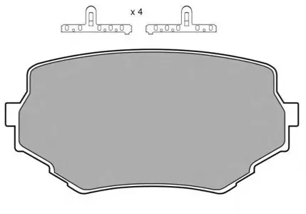 FREMAX FBP1046 Колодки торм.