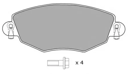 FREMAX FBP1196 Колодки торм.
