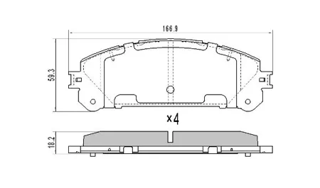 FREMAX FBP1657 Колодки торм.