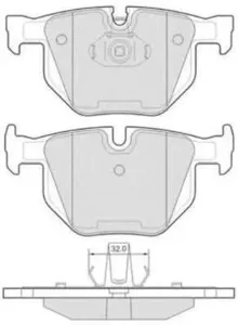 FREMAX FBP1667 Колодки торм.задние