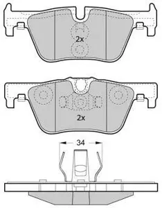FREMAX FBP1874 Колодки торм.задние