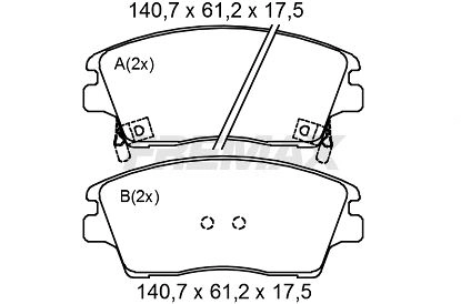 FREMAX FBP2614 Колодки торм.