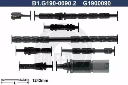 GALFER B1G19000902 Датчик износа задних колодок L1243 BMW Х3 F25 all 10>