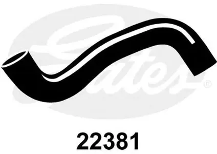 GATES 22381 Патрубок водяного охлаждения